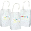 Happy Birthday Confetti Paper Gift Bags 5PK
