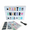 LED Lightbox with Coloured Letters, Numbers & Symbols