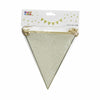 Gold Glitter Flag Banner