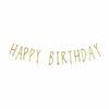 1.5m Happy Birthday Gold Glitter Letter Bunting
