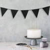 Black Glitter Flag Banner
