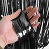 Metallic Black Foil Door Curtain Backdrop 1M Wide X 2M Long