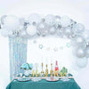 Silver Balloon Arch Garland Kit