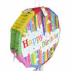Happy Birthday Round Folded Pinata