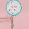 Happy Birthday Round Folded Pinata