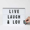 LED Lightbox with Coloured Letters, Numbers & Symbols