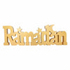 Ramadan Mubarak Gold Wood Decoration