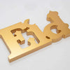EID Gold Wooden Table Sign Decoration