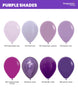 Violet Fashion 12cm Mini Size Sempertex Latex Balloons