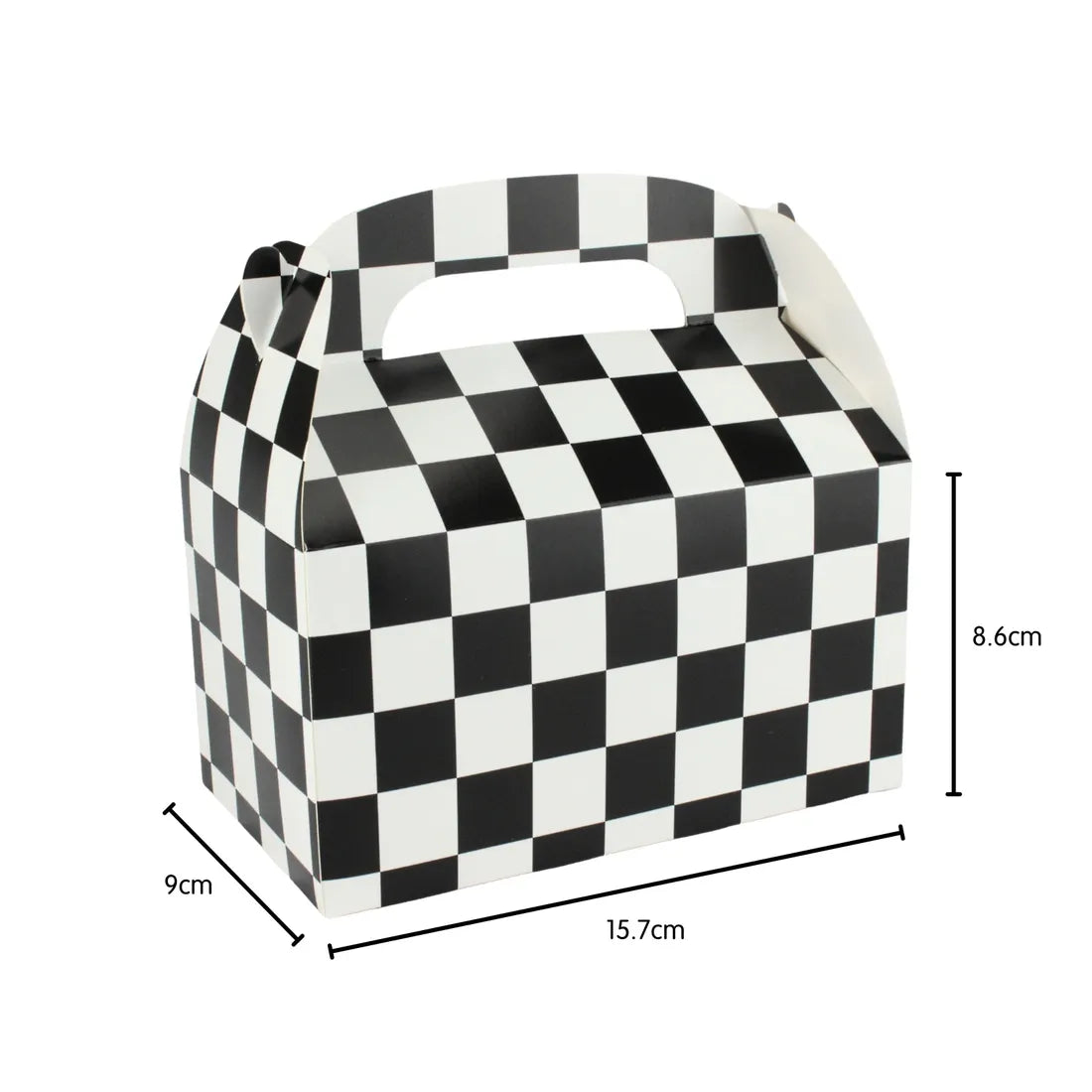 Racing Car Black & White Checkered Treat Boxes – Top Party Supplies ...