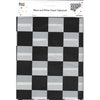 Racing Car Black & White Checkered Racing Car Plastic Tablecloth