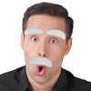 White Eye Brows & Moustach Set 100 Days Costumes