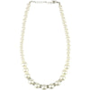 Diamante Large Pearl Bead  Necklace
