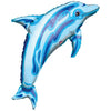 Anagram Sea Animal Jewel Blue Dolphin (84cm x 56cm) Foil Shape Balloon