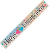 Happy Engagement Prismatic Foil Banner 3.65m (12')