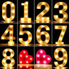 20cm Numbers LED Letter Lights "0"-"9"