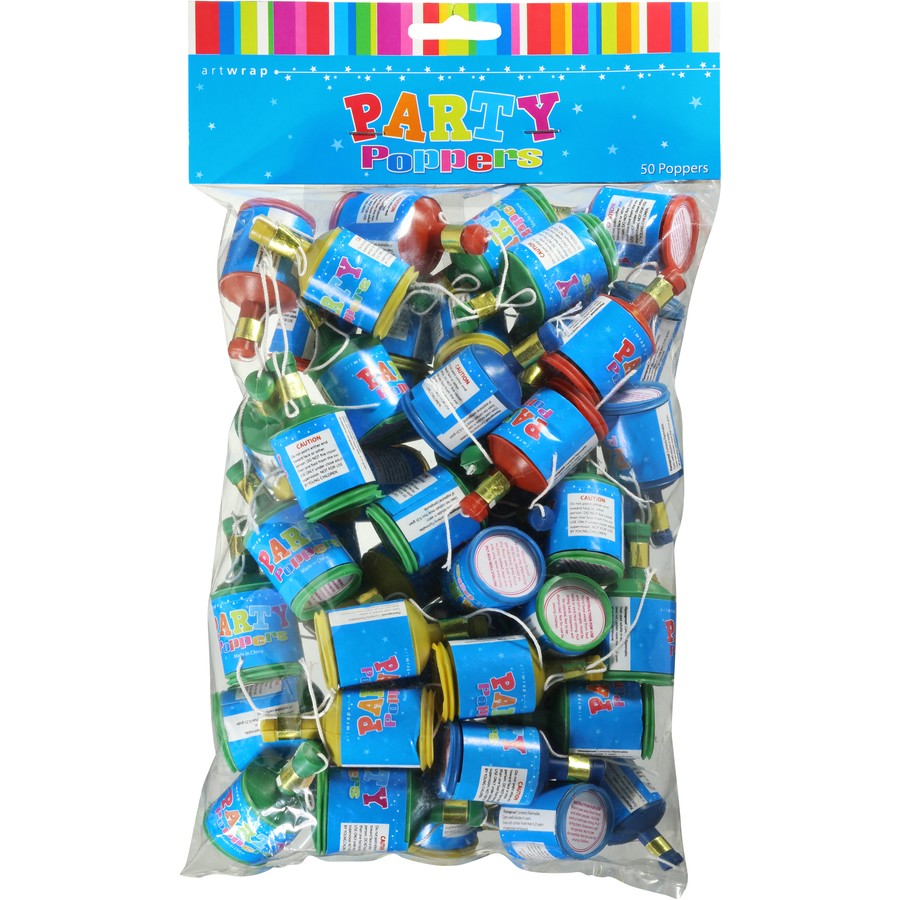 Party Popper 50 Pack Diwali Party Fun Top Party Supplies, Hoppers
