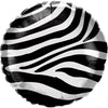 Zebra Stripes Jungle Animal  45cm Foil Balloon