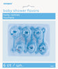 Blue Baby Rattles Baby Shower Favours -6PK