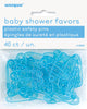 Blue Safety Pins Baby Shower Favours 40PK