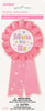 MUM TO BE AWARD RIBBON PINK BADGE