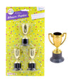 Novelty Party Trophies Pack of 3
