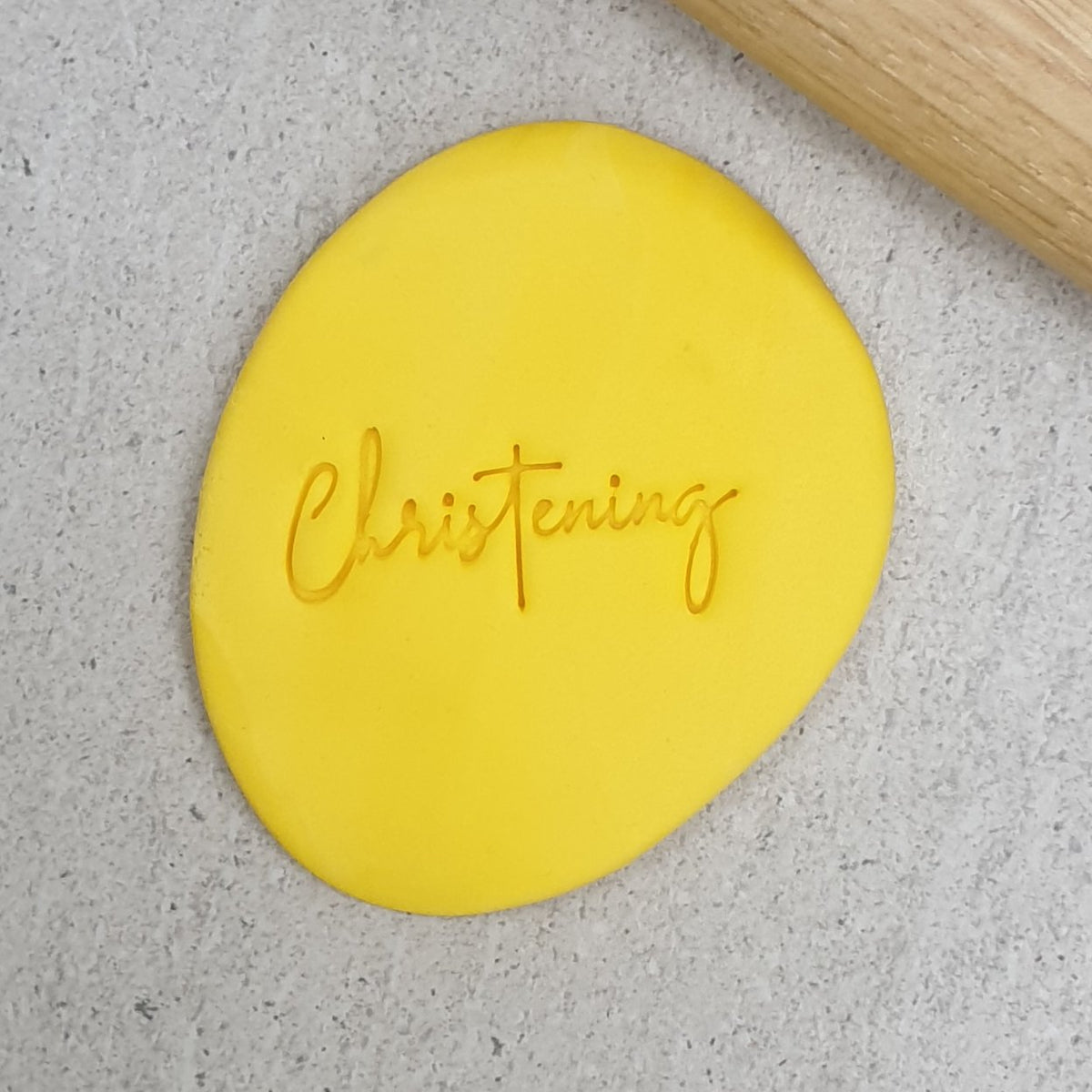 Christening Cookie Embosser Top Party Supplies, Hoppers Crossing