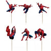 Spiderman Paper Cupcake Cake Toppers 24pcs