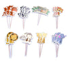 Jungle Animals Paper Cupcake Cake Toppers 24pcs