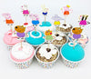 Peppa Pig Paper Cupcake Cake Toppers 24pcs