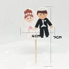 Wedding Paper Cupcake Cake Toppers 20pcs