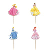 Princess  Paper Cupcake Cake Toppers 24pcs
