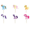Little Pony Paper Cupcake Cake Toppers
