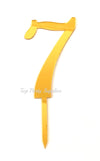 Gold "0"-"9"  Number Birthday Age Acrylic Cake Toppers