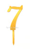 Gold "0"-"9"  Number Birthday Age Acrylic Cake Toppers