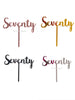 Seventy 70th Birthday Acrylic Cake Toppers