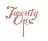 Twentyone 21st Birthday Acrylic Birthday Cake Topper