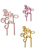 It's a Girl Gender Reveal Baby Shower Acrylic Cake Toppers