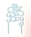 It's a Boy Gender Reveal Baby Shower Acrylic Cake Toppers