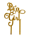 It's a Girl Gender Reveal Baby Shower Acrylic Cake Toppers
