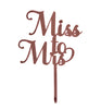 Miss To Mrs  Acrylic Cake topper