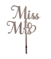 Miss To Mrs  Acrylic Cake topper