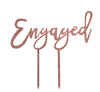 Engaged  Acrylic Cake topper