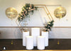 White Round Plinths