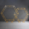 Metal Gold Hexagon Arch