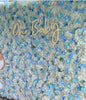 Light Blue Flower Wall