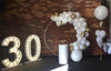 2m White Round Hoop
