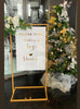 Gold Welcome Sign
