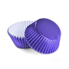 Purple 100pk Cupcake Foil Metallic Cases Baking Cups