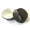Black 100pk Cupcake Foil Metallic Cases Baking Cups